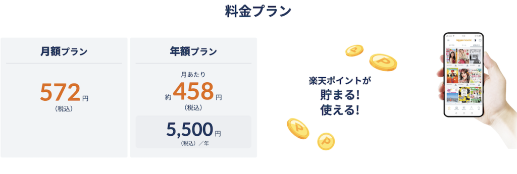 楽天マガジンの主な特徴